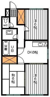 山梨県中巨摩郡昭和町清水新居【マンション】の間取り