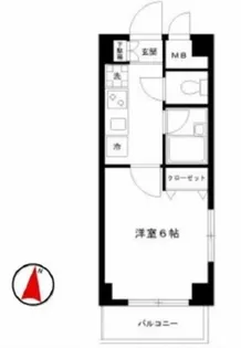 サンテミリオン恵比寿【2階】の間取り