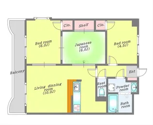 エクセレント結城II【2階】の間取り