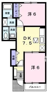 エレガンス・ヴィラIII【1階】の間取り