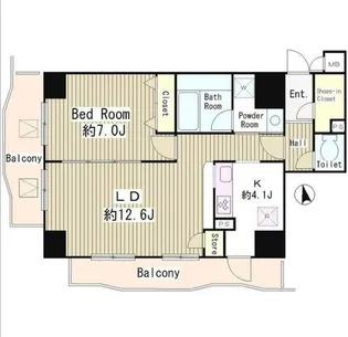 アルブル高輪【3階】の間取り