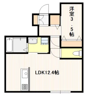 メゾン・エール玖波【1階】の間取り