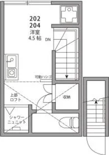 東京都台東区千束3【アパート】の間取り
