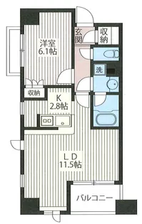 東京都新宿区北新宿1【マンション】の間取り
