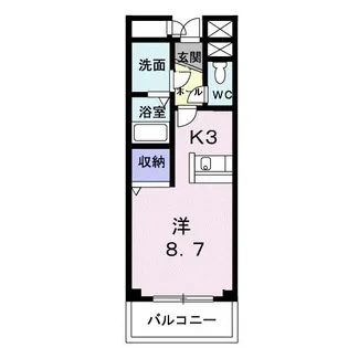 クロスローズ【2階】の間取り