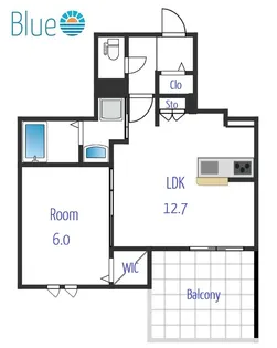 Breeze Yuigahama【1階】の間取り