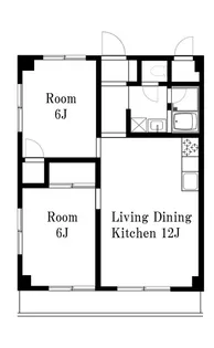 ニューキャッスル中野【2階】の間取り