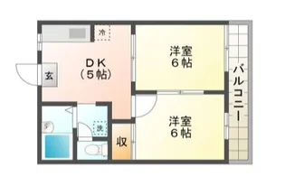 徳島県徳島市上助任町三本松【アパート】の間取り