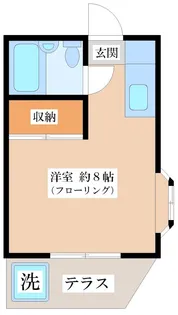 メゾン弦巻【1階】の間取り