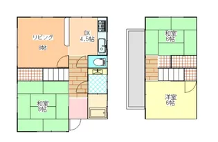 茨城県つくば市城山【一戸建】の間取り