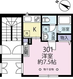 サンモリッツ【3階】の間取り
