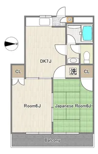 第二マルニハイツ【2階】の間取り