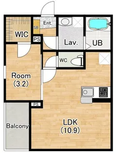 仮)ジーメゾン和泉大宮ソル【1階】の間取り