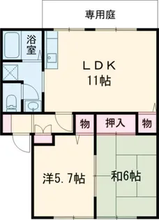 ALLEY島泉131 A【1階】の間取り
