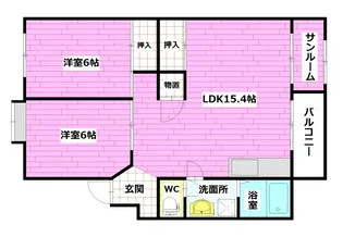 カルチェ堀田 I【2階】の間取り