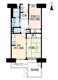 URコンフォール藤沢【1階】の間取り