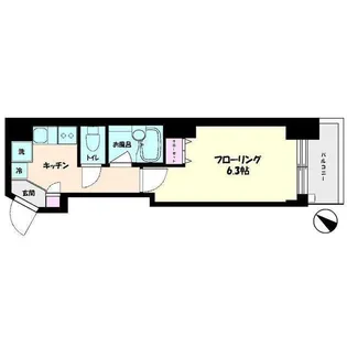 アベニュー横濱【6階】の間取り