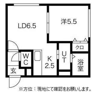 ボヌール月寒【4階】の間取り