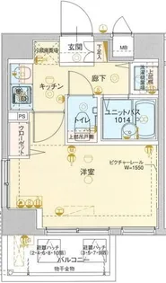 ヴェルト両国【7階】の間取り