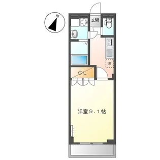 プランドールII【2階】の間取り