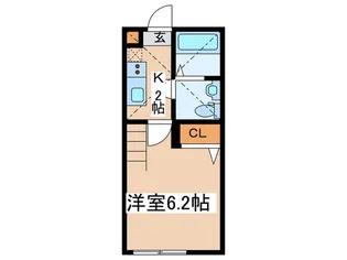 アートハウス東海大学前【2階】の間取り
