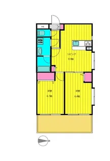 オランジュ上野毛【3階】の間取り