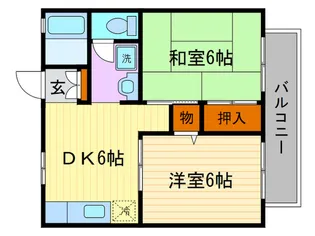 セジュ-ルヴィヴァン【2階】の間取り