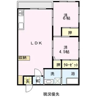 カントリーヒルハイツ【2階】の間取り