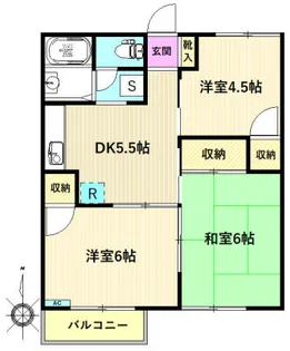 シャトー杉久保【2階】の間取り
