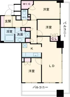 ライオンズタワー神戸旧居留地【6階】の間取り