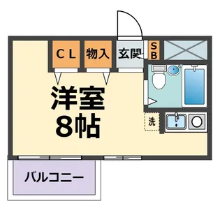 ルベラージュ甲子園【2階】の間取り