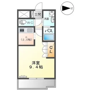 ブランティール【2階】の間取り