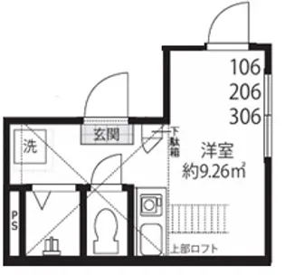 Ponte Vecchio【1階】の間取り