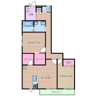 プチ・フォンテーヌ【2階】の間取り