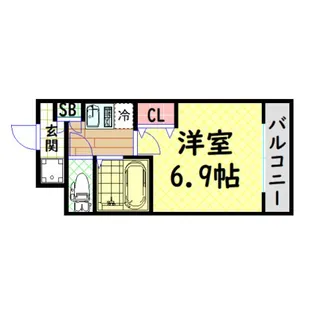 ドミール桜川II【5階】の間取り