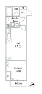 GRANPASEO船堀【1階】の間取り