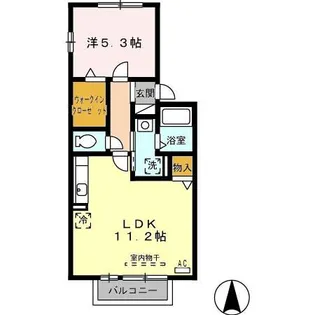 カサ フローレス【2階】の間取り