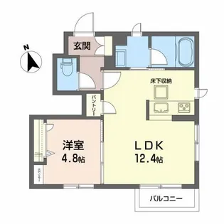 四つ葉荘【1階】の間取り
