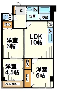 エクレール調布【当店限定物件】【4階】の間取り