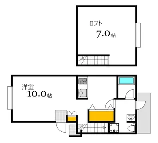TERRA霞II【2階】の間取り
