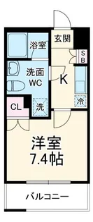 エクセリア溝ノ口【1階】の間取り