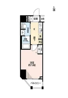 プレール・ドゥーク浜松町【8階】の間取り