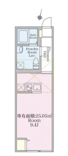 アノンテラス東三田II【3階】の間取り