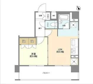 レジアート春日部【10階】の間取り