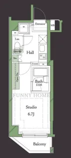 HF明大前レジデンス【6階】の間取り