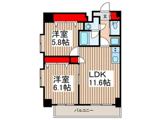 EXCELLENT WAKO【12階】の間取り