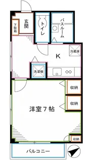 第3小柳コーポ【5階】の間取り