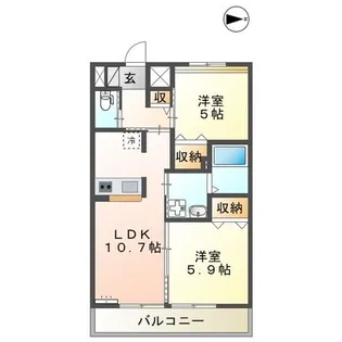 Maison Lumiere【1階】の間取り