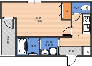 フジパレス今川公園東V番館【1階】の間取り