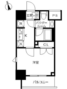 スカイコートルーベンス西早稲田【6階】の間取り